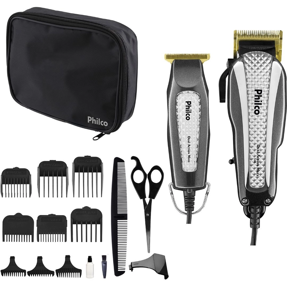 CORTADOR DE CABELO PHILCO PCR11P DUAL ACTION MAXX 127V