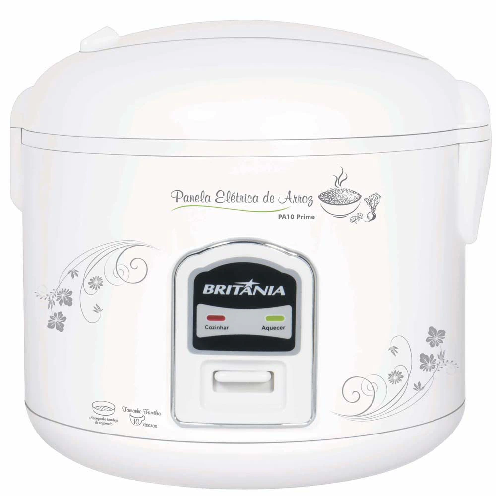PANELA ELETRICA DE ARROZ BRITANIA 10X PA10 BRANCO 127v