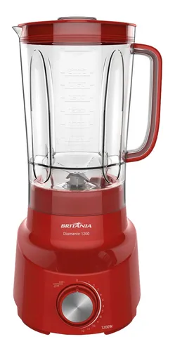 LIQUIDIFICADOR BRITANIA DIAMANTE 1200W VERMELHO. 127V