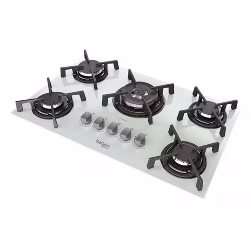 COOKTOP ITATIAIA VITRUM 5Q TP CH 127/220V BRANCO