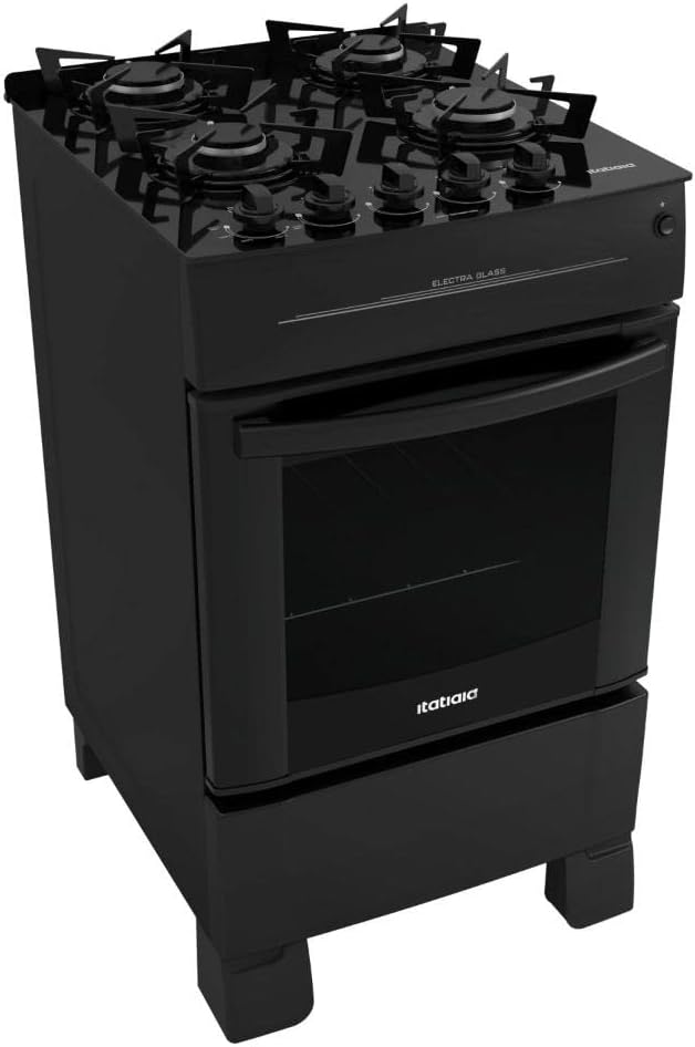 FOGAO ITATIAIA 4Q ELECTRA GLASS PRETO