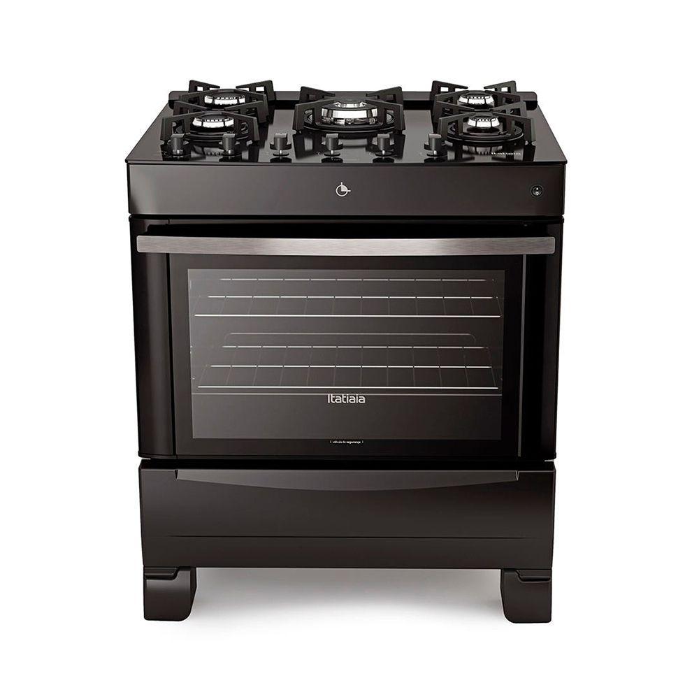 FOGAO ITATIAIA 5Q VITRUM 127/220V PRETO
