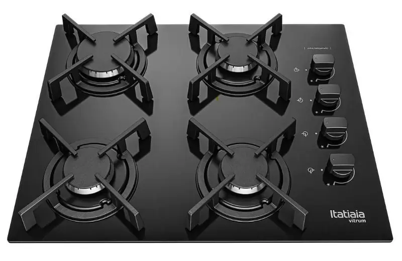 COOKTOP ITATIAIA 4Q VITRUM 127/220V PRETO