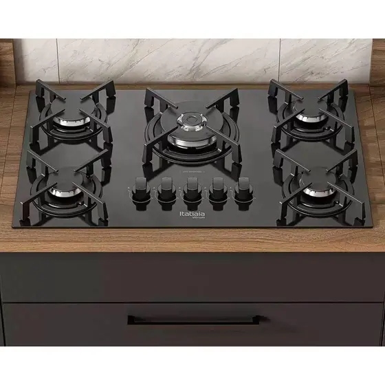 COOKTOP ITATIAIA VITRUM 5Q TP CH 127/220V PTO