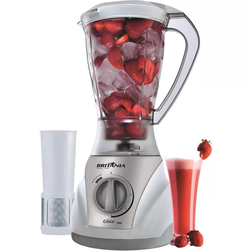 LIQUIDIFICADOR BRITANIA CRISTAL 700 BR 4V 127V - MF