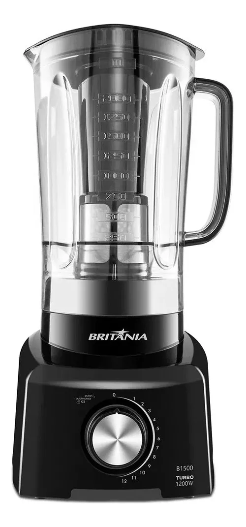 LIQUIDIFICADOR BRITANIA B1500P TURBO 127V