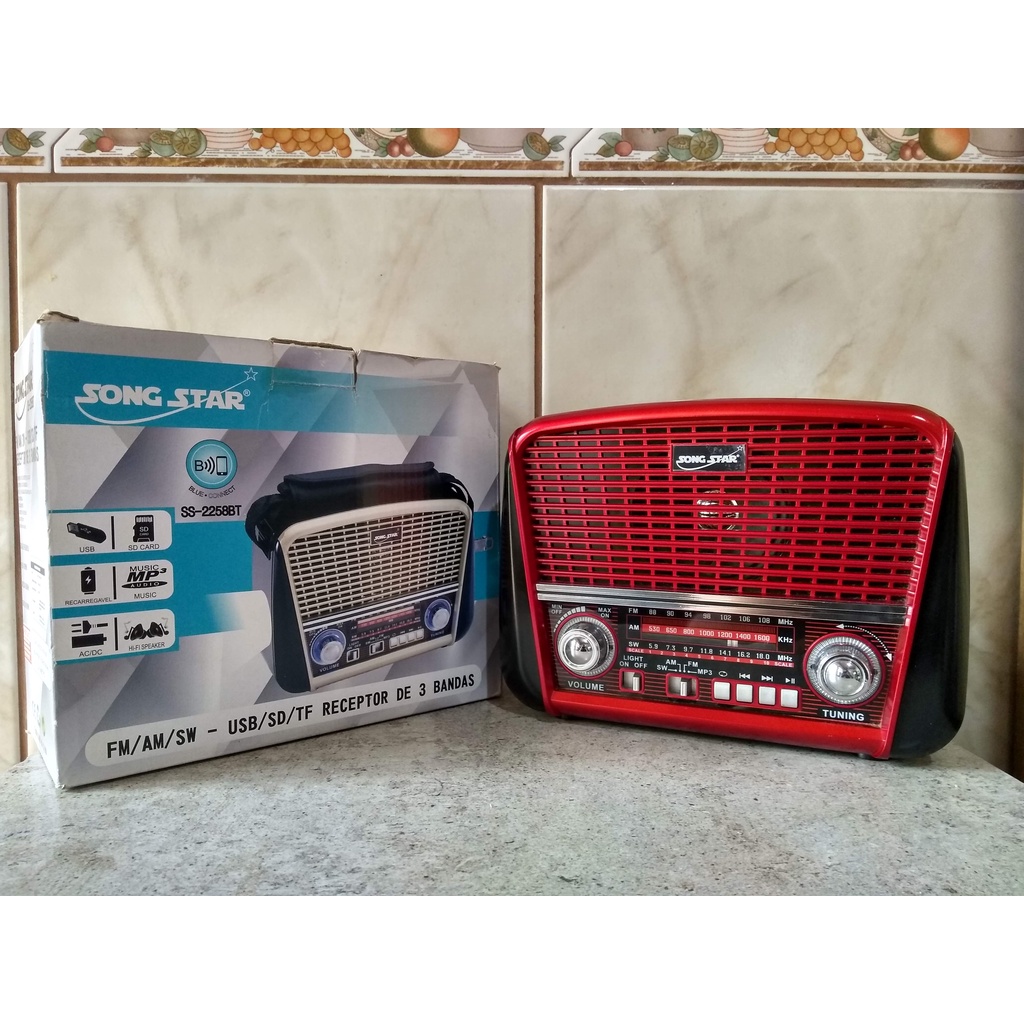 RADIO PORTATIL GOLDLAR 3 BANDAS SS-2258BT