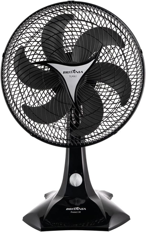 VENTILADOR BRITANIA PROTECT 30 PRETO 127V - MF