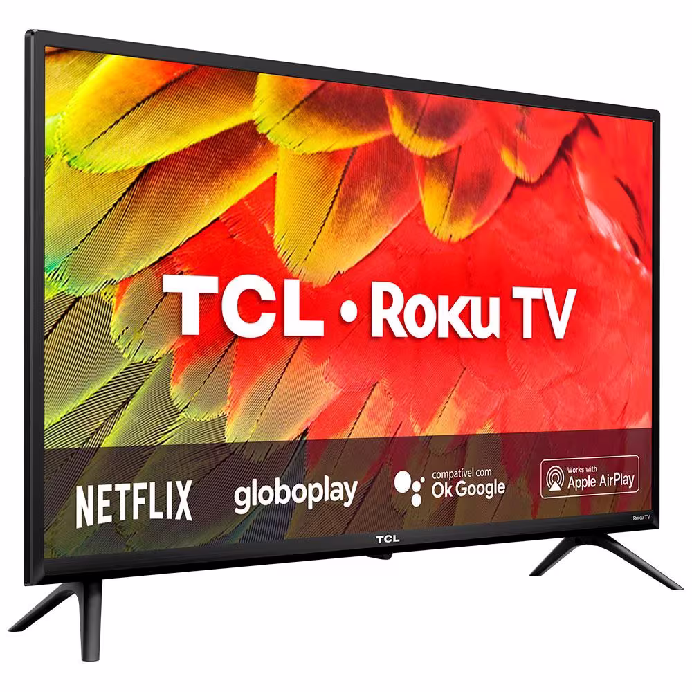 TELEVISAO 32P TCL LED SMART ROKU WIFI HD 32RS530
