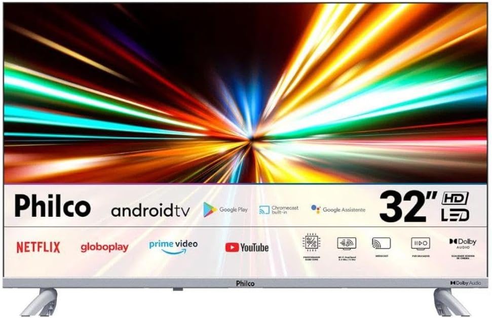 TELEVISAO 32P PHILCO PTV32G23AGSSBLH SMART LED ANDROID 11, USB,HDMI