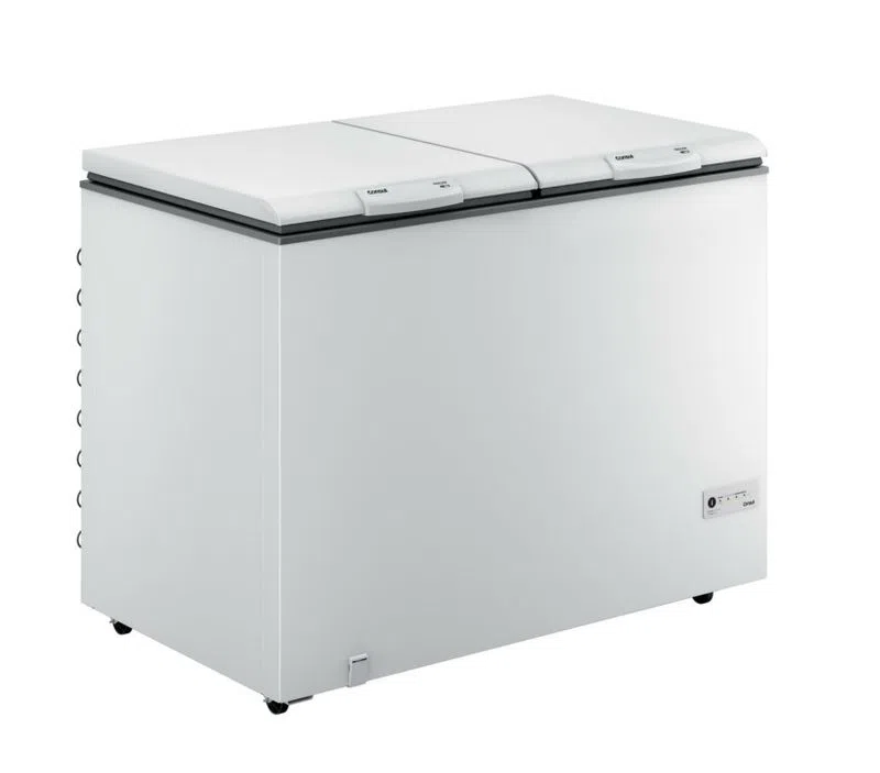 FREEZER CONSUL HORIZONTAL 2PTS CHB42FBANA 414L - BRANCO