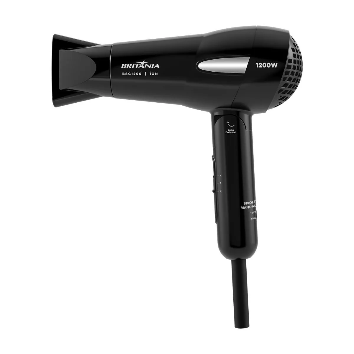 SECADOR DE CABELO BRITANIA BSC1200 BIV