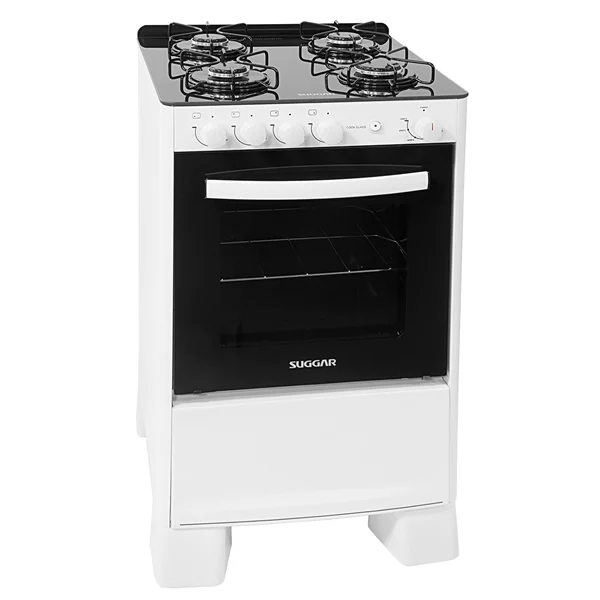 FOGAO SUGGAR COOK GLASS 4Q BIV BRANCO