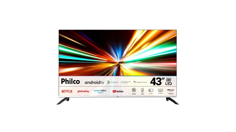 TELEVISAO 43 PHILCO PTV43M8GAGCMBLF LED