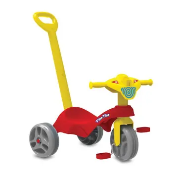 TRICICLO TICO-TICO BANDEIRANTE CLUB C/ HASTE VERMELHO