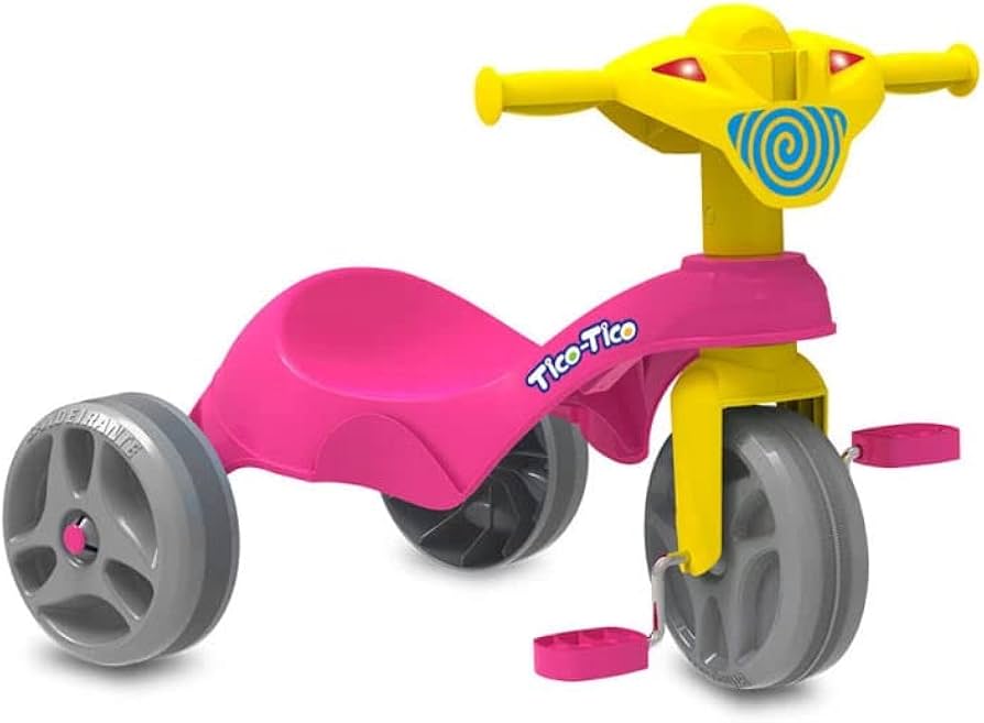 TRICICLO TICO-TICO BANDEIRANTES CLUB ROSA
