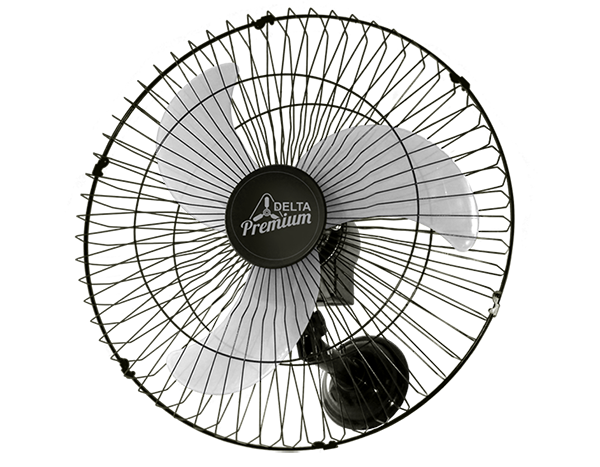 VENTILADOR DE PAREDE VENTI DELTA PREMIUM 60CM OSCILANTE BI-VOLT PRETO