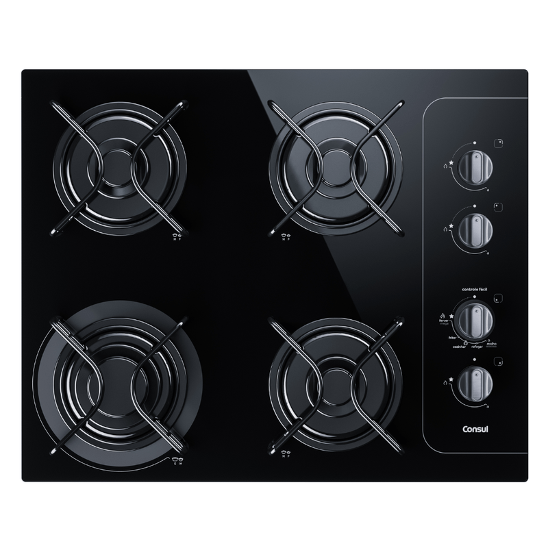 COOKTOP CONSUL CD06AEUNA 4Q 127/220V 60HZ - PRETO