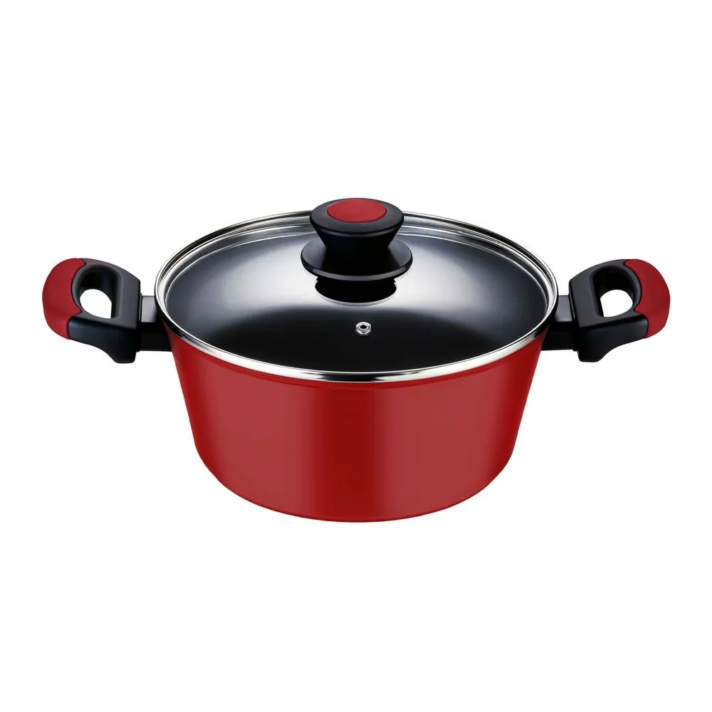 PANELA CAÇAROLA OXFORD EVERYDAY 22CM ALUMINIO FORJADO - VERMELHO