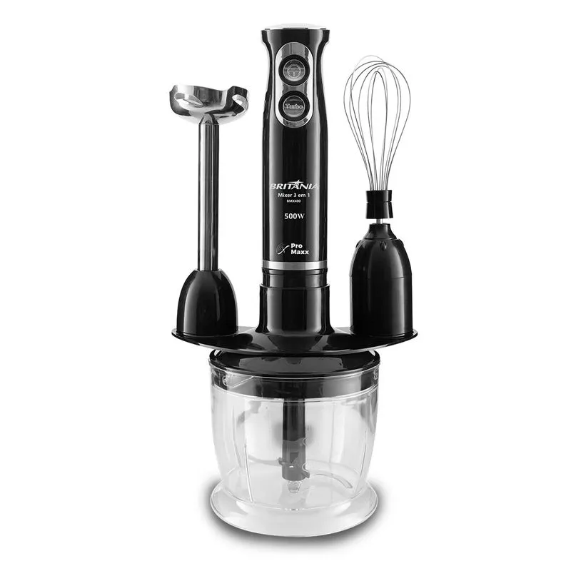 MIXER BRITANIA 3EM1 BMX400P - PRETO