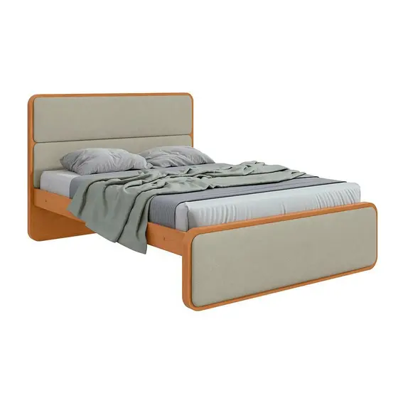AF - CAMA LOPAS LOOP 2025 CASAL 1,40 - TEC BOUCLE SALVIA/AMENDOA CLEAN