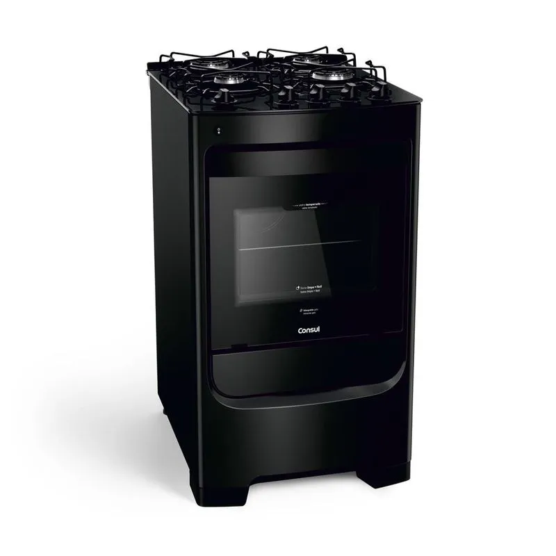 FOGAO CONSUL 4Q MESA VIDRO CFO4VBEUNA - PRETO