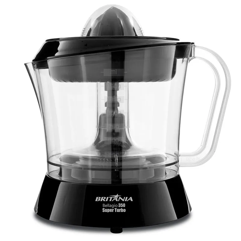 ESPREMEDOR DE FRUTAS BRITANIA BELLAGIO 350 TURBO 127V - PRETO