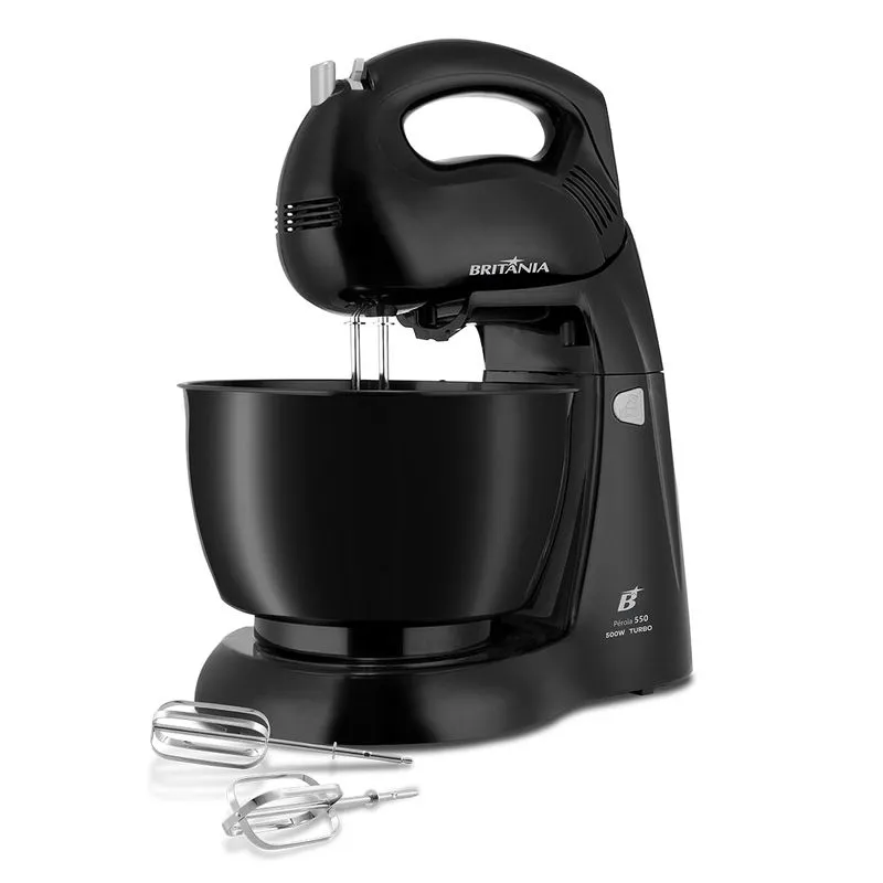 BATEDEIRA BRITANIA PEROLA 550 TURBO 500W 4,3L - PRETO