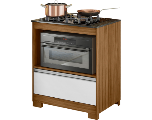 AF - BALCAO COOKTOP NOTAVEL NT 3110 FREIJO TREND / BRANCO NEW