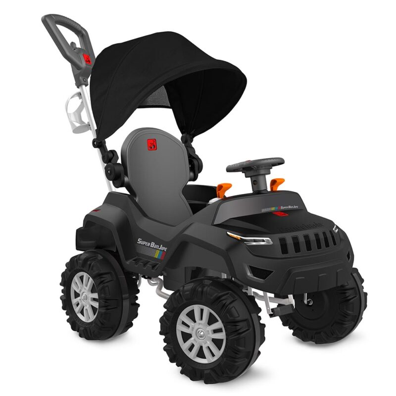 AF - QUADRICICLO BANDEIRANTE SUPER BANJIPE C/CAPOTA PEDAL 587 - PRETO