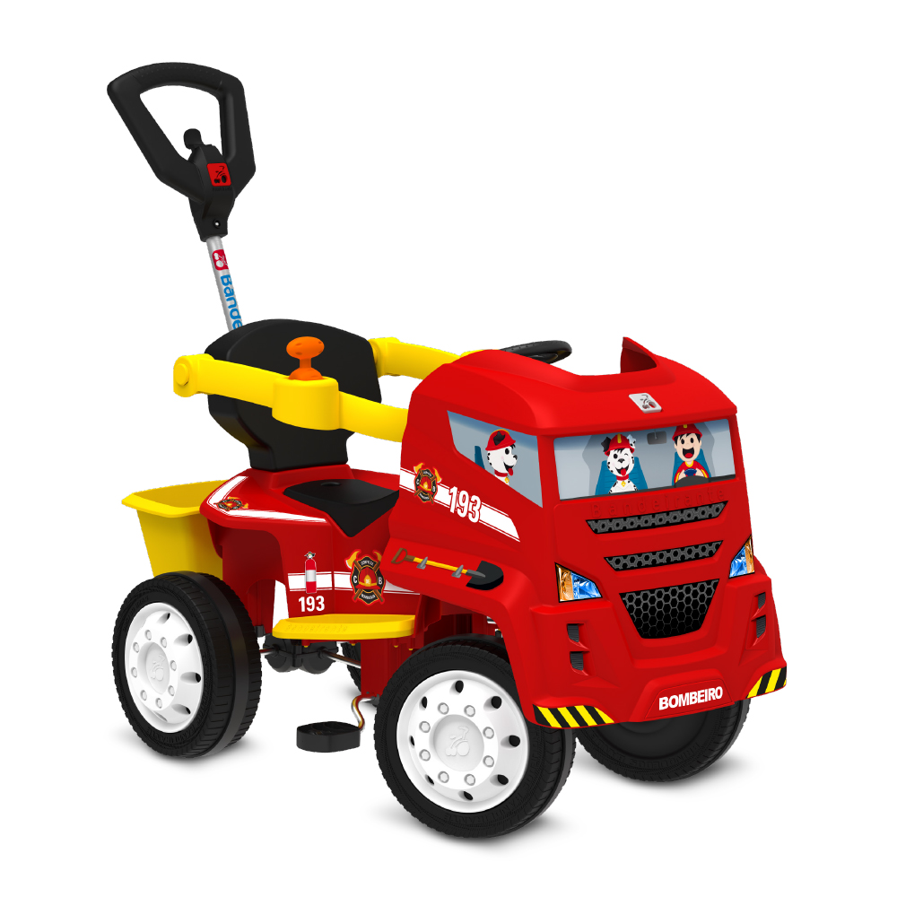 AF - QUADRICICLO BANDEIRANTE CAMINHAO PASSEIO PEDAL 1231 - VERMELHO