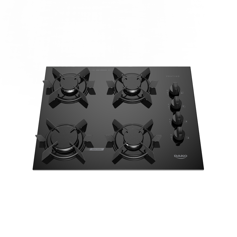 COOKTOP DAKO 4Q PRATIKO - PRETO