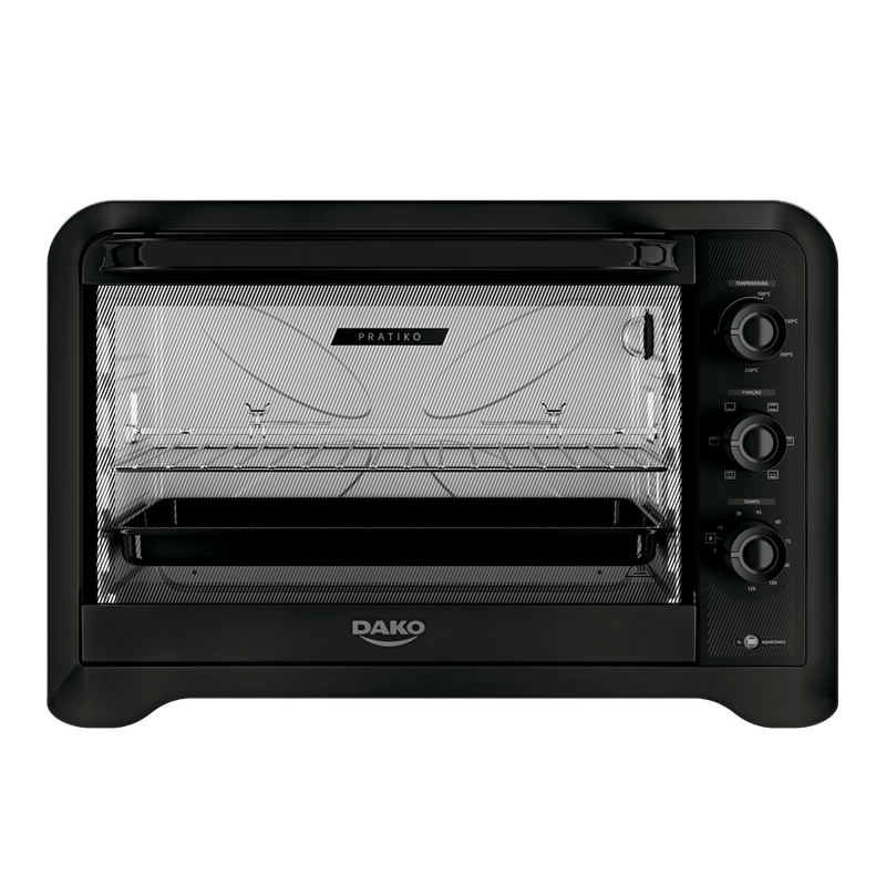 FORNO ELETRICO DAKO PRATIKO 70L C/ESPETO - PRETO