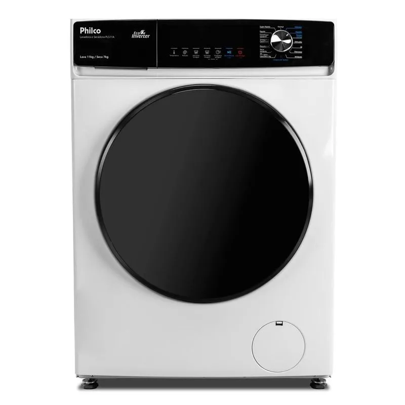 LAVADORA E SECADORA PHILCO INVERTER PLUS PLS11A - BRANCA