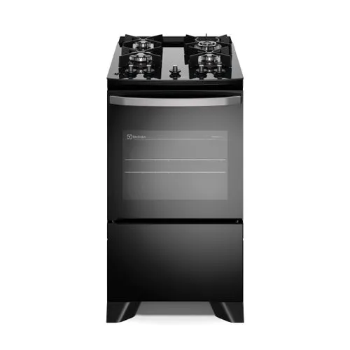 FOGAO ELECROLUX 4Q FE4GB MESA VIDRO TC - PRETO