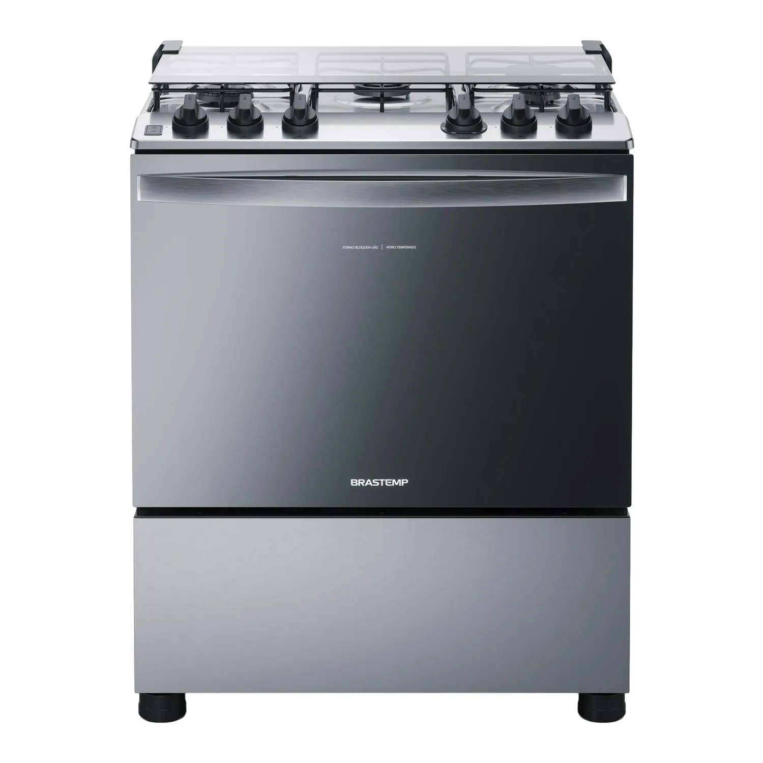 FOGAO BRASTEMP 5Q BFS5NCRUNA MESA INOX - INOX