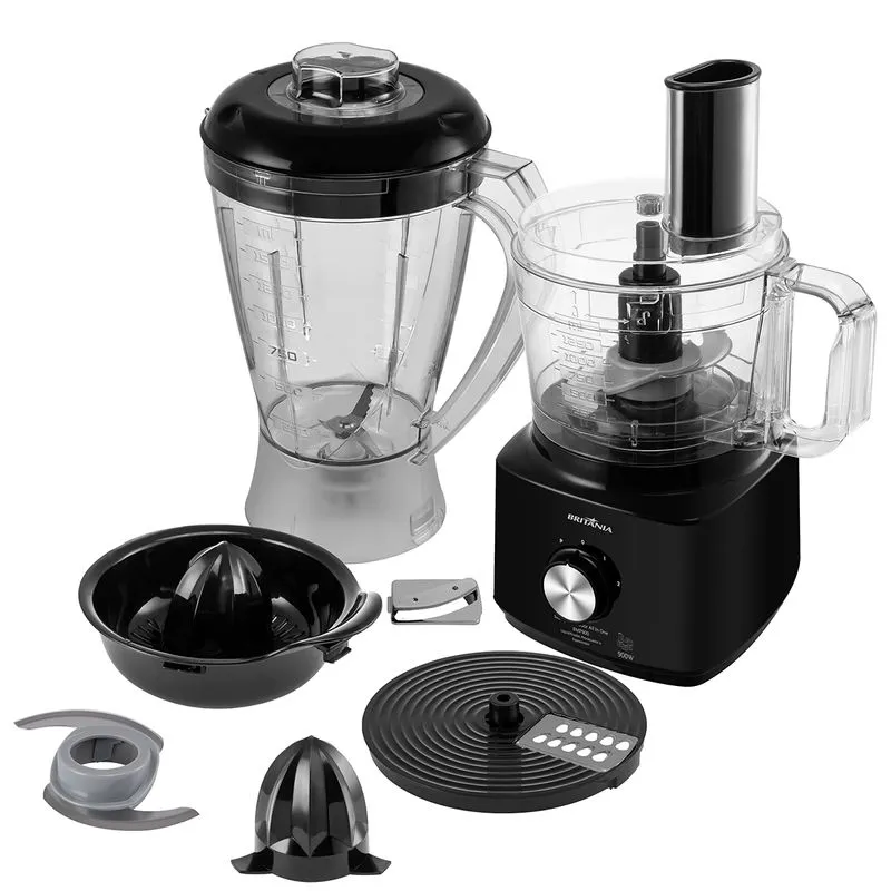 MULTIPROCESSADOR BRITANIA BMP900P ALL IN ONE 5EM1 900W - PRETO