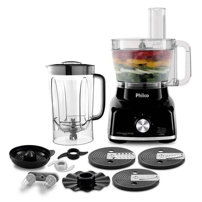 MULTIPROCESSADOR PHILCO PMP1600P 1700W 9EM1 - PRETO